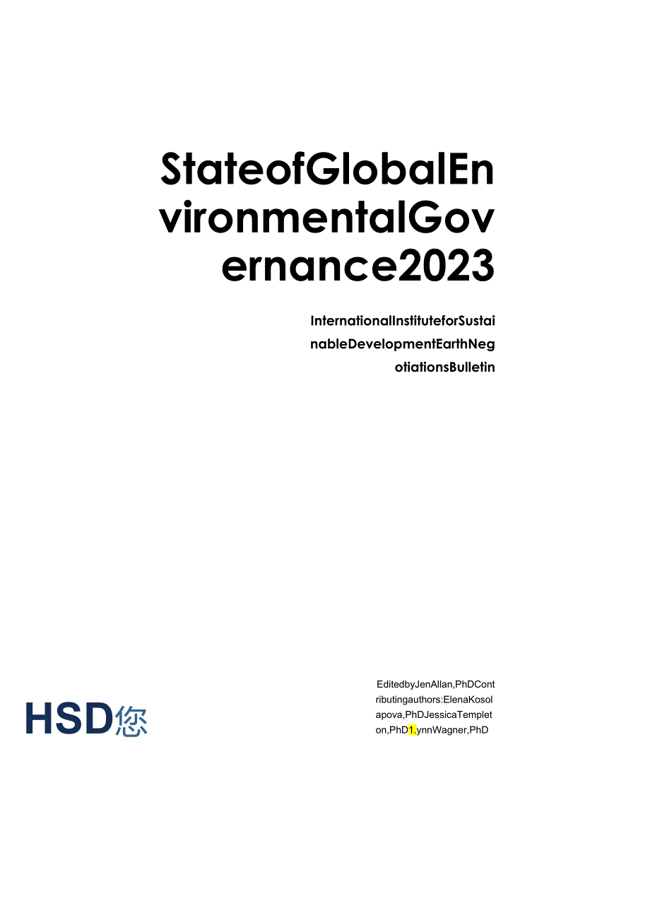 国际可持续发展研究所-2023年全球环境治理状况（英）-2024.3_市场营销策划_2024年市场报.docx_第2页