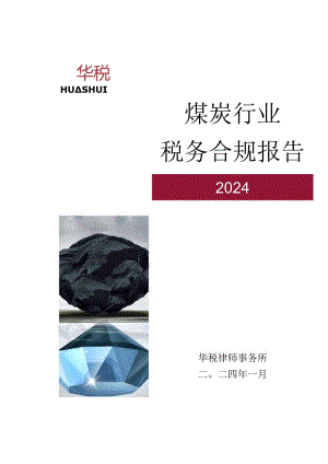 2024煤炭行业税务合规报告.docx