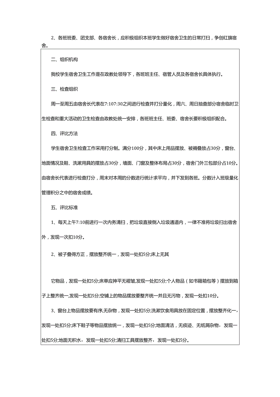 2024年高校学生宿舍卫生管理的制度通知.docx_第3页