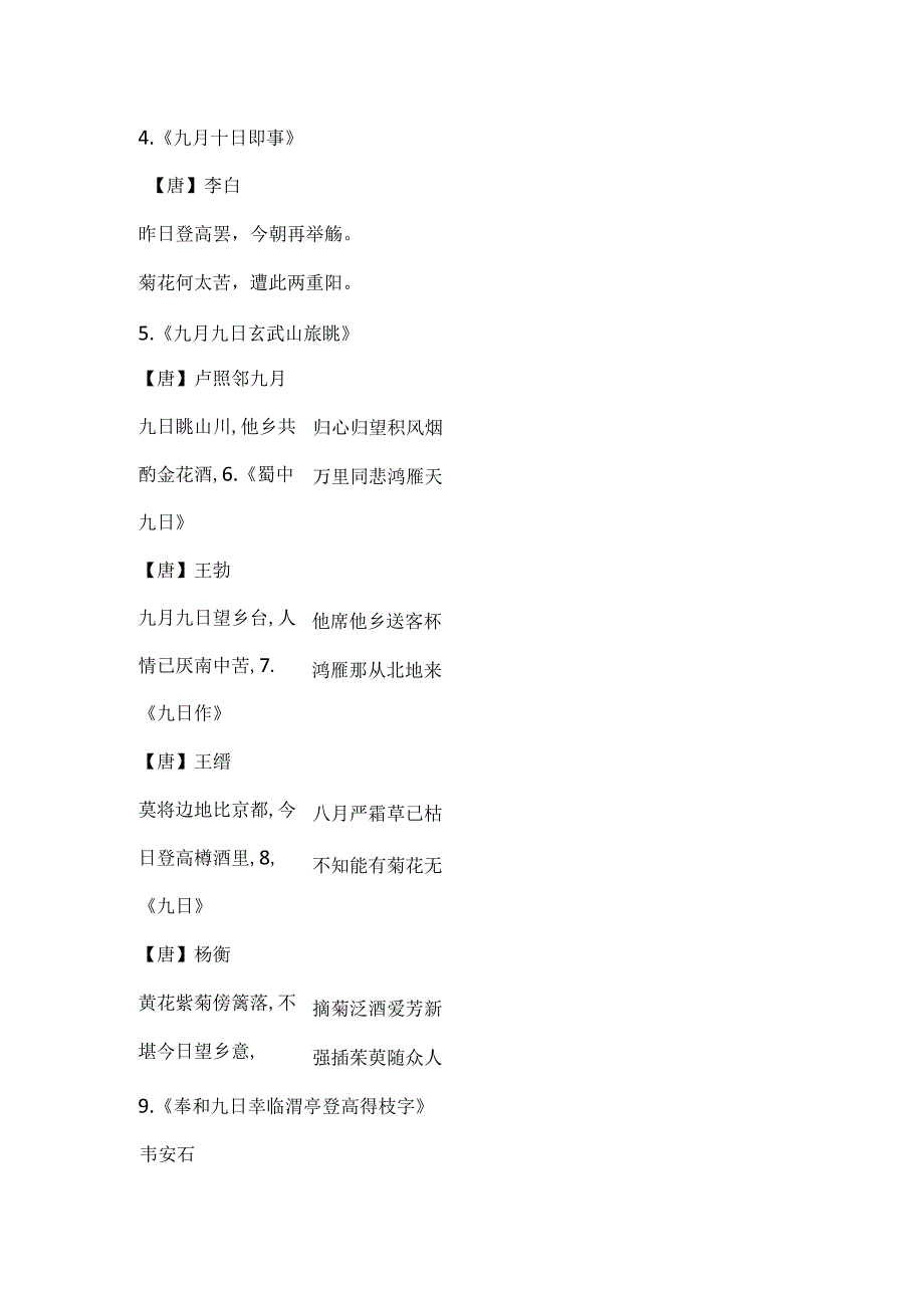 2024重阳节诗句大全.docx_第2页