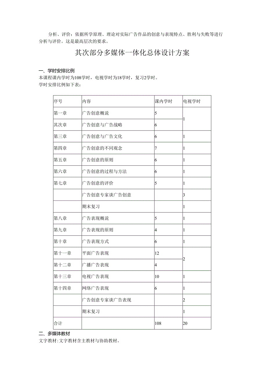 09秋《广告创意与表现(上,下)》教学大纲8.docx_第3页