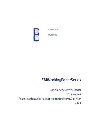 EBI：评估PSD2授权制度与监管策略_市场营销策划_2024年市场报告-3月第4周_【2024研报.docx