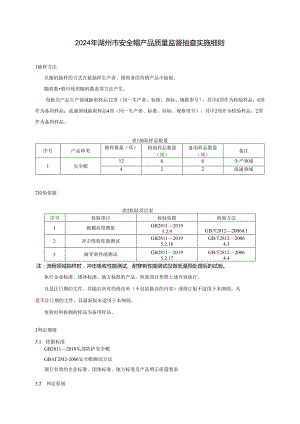 2024年湖州市安全帽产品质量监督抽查实施细则.docx