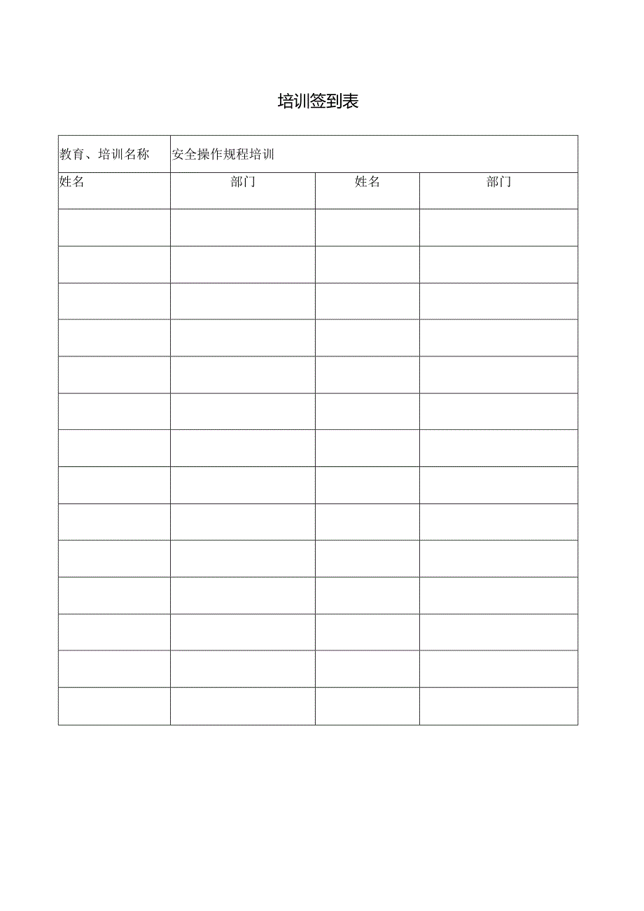 安全生产教育培训记录操作规程.docx_第2页