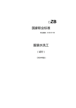 服装水洗工（试行） 2024年版.docx