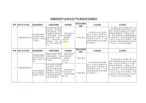 缺氧危险作业安全生产标准规范合规指引.docx