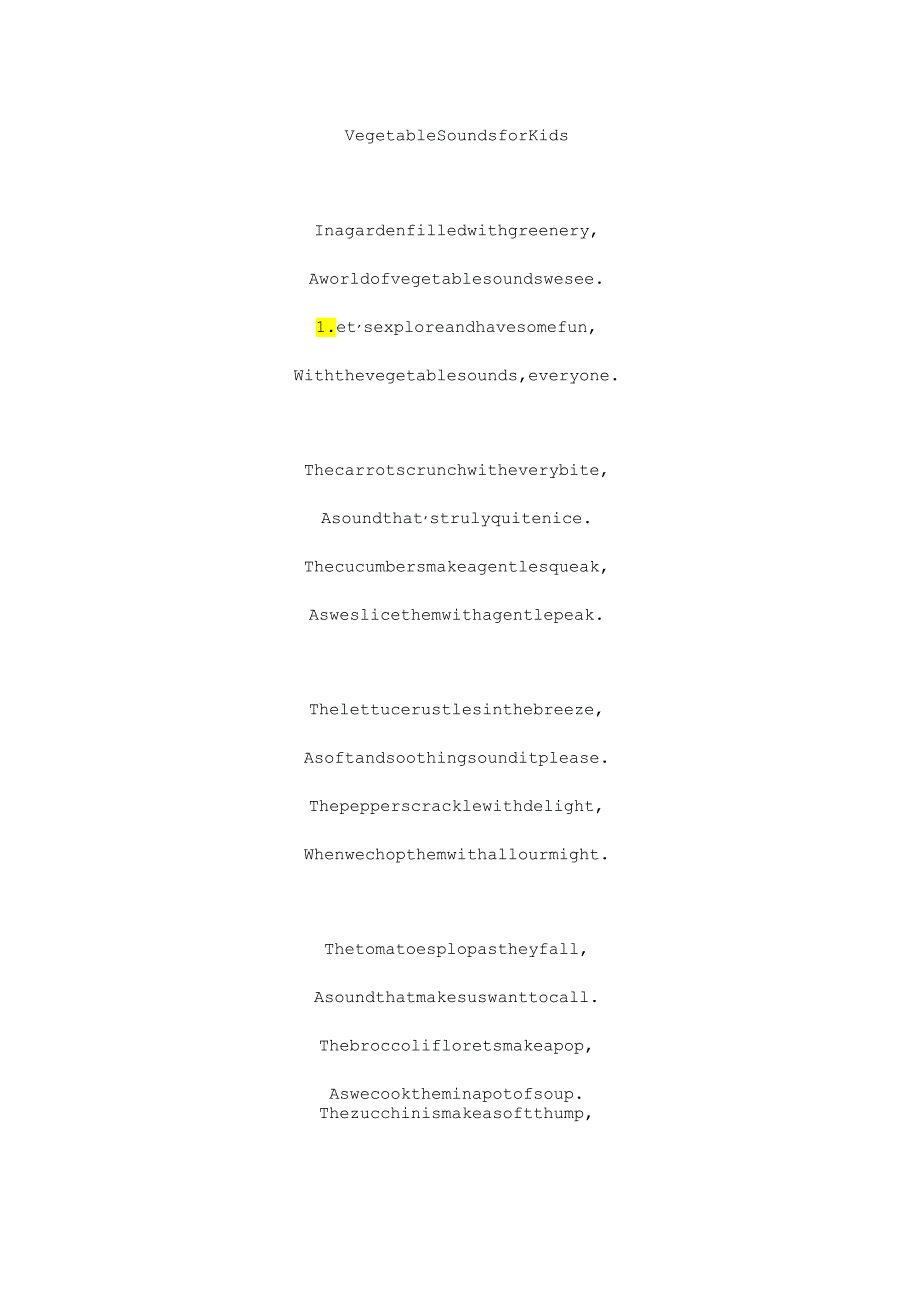 vegetable sounds for kids英文歌曲.docx_第1页