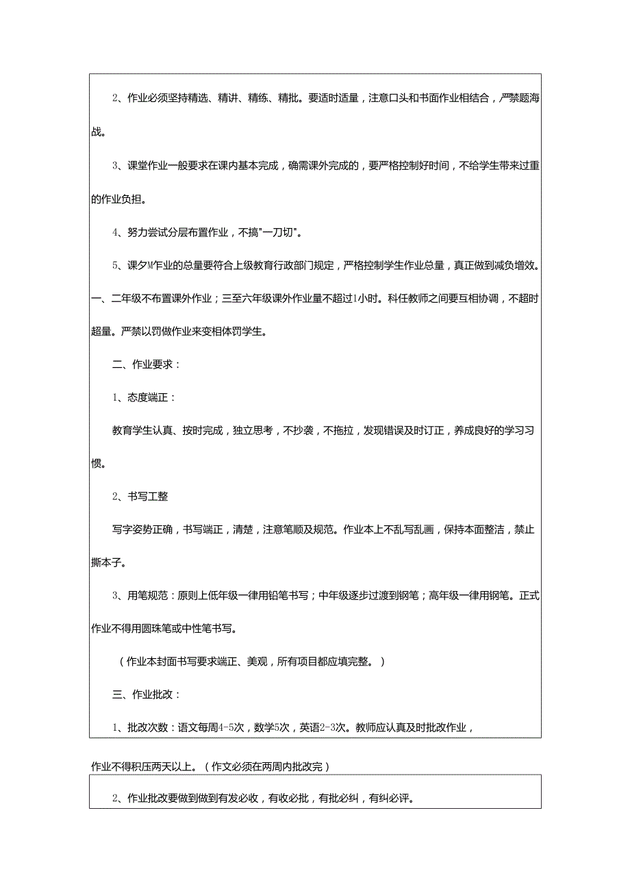 2024年学校“双减”落实校内作业公示制度.docx_第3页