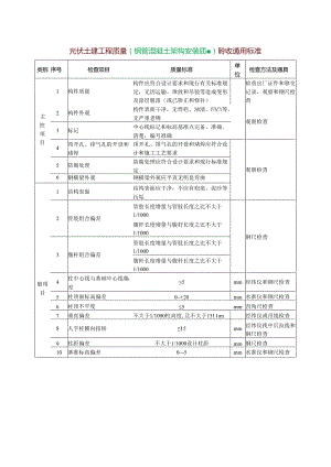 光伏土建工程质量（钢管混凝土架构安装质量）验收通用标准.docx