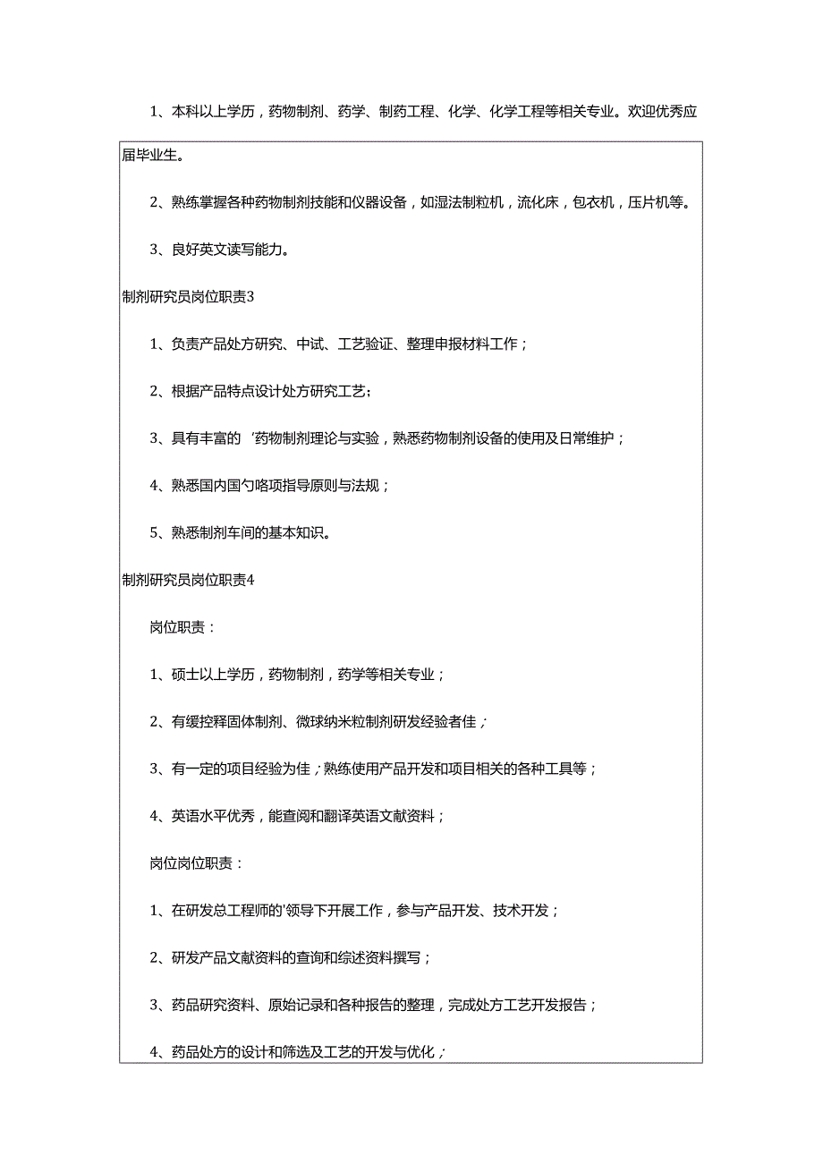 2024年制剂研究员岗位职责.docx_第2页