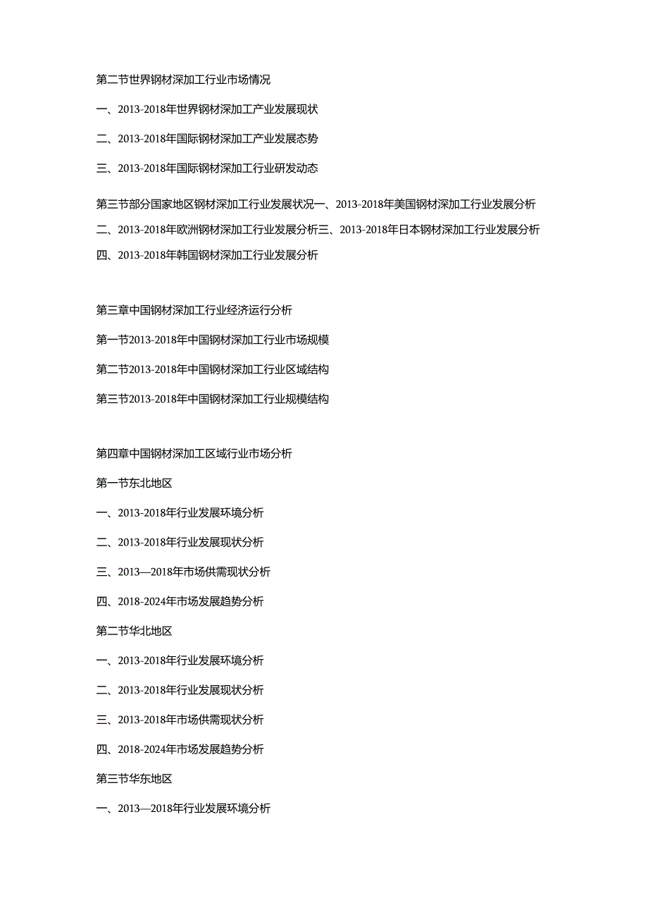 2018-2024年中国钢材深加工行业市场调查分析及投资策略专项研究预测报告.docx_第2页