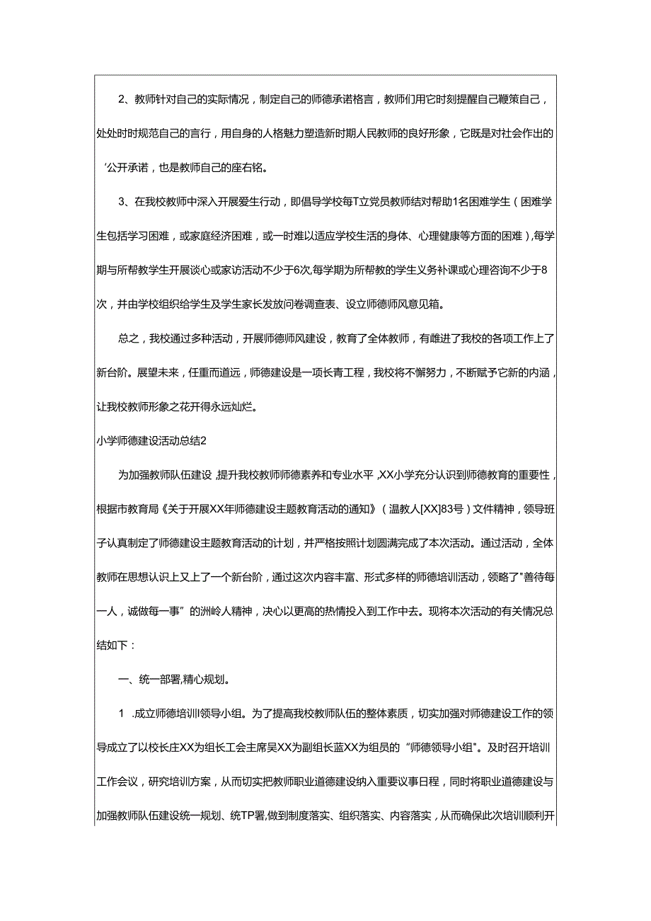 2024年小学师德建设活动总结.docx_第2页