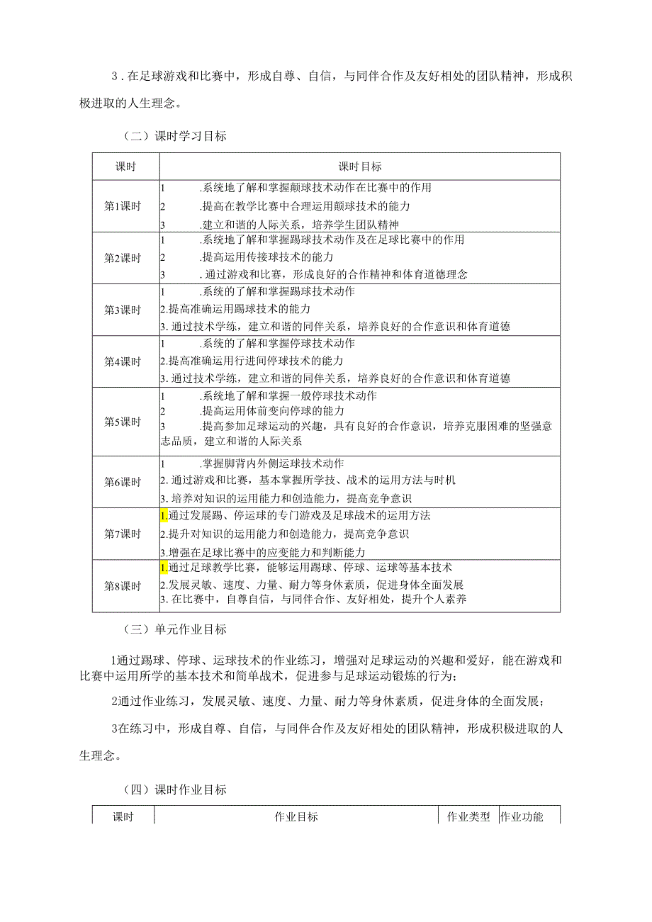 七上体育与健康《足球》单元作业设计 (优质案例15页).docx_第3页