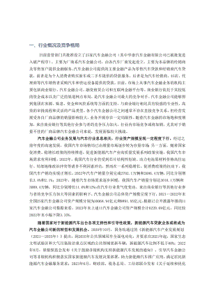 2024年汽车金融行业分析.docx