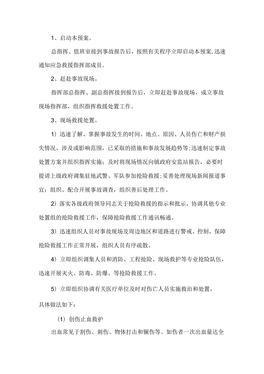 生产安全事故应急救援预案模板.docx_第3页