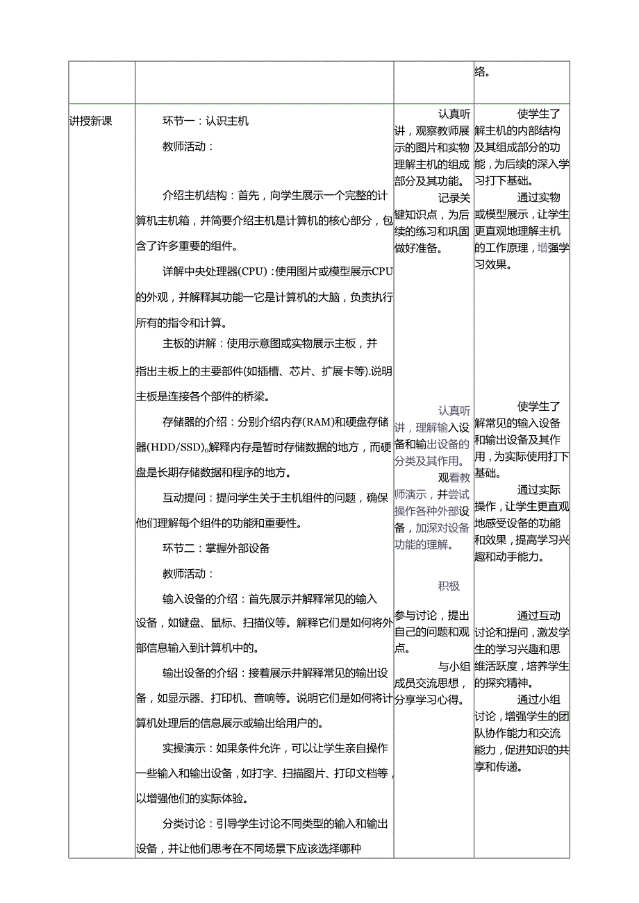 第2课 认识计算机 教案5 三上信息科技黔教版.docx_第2页