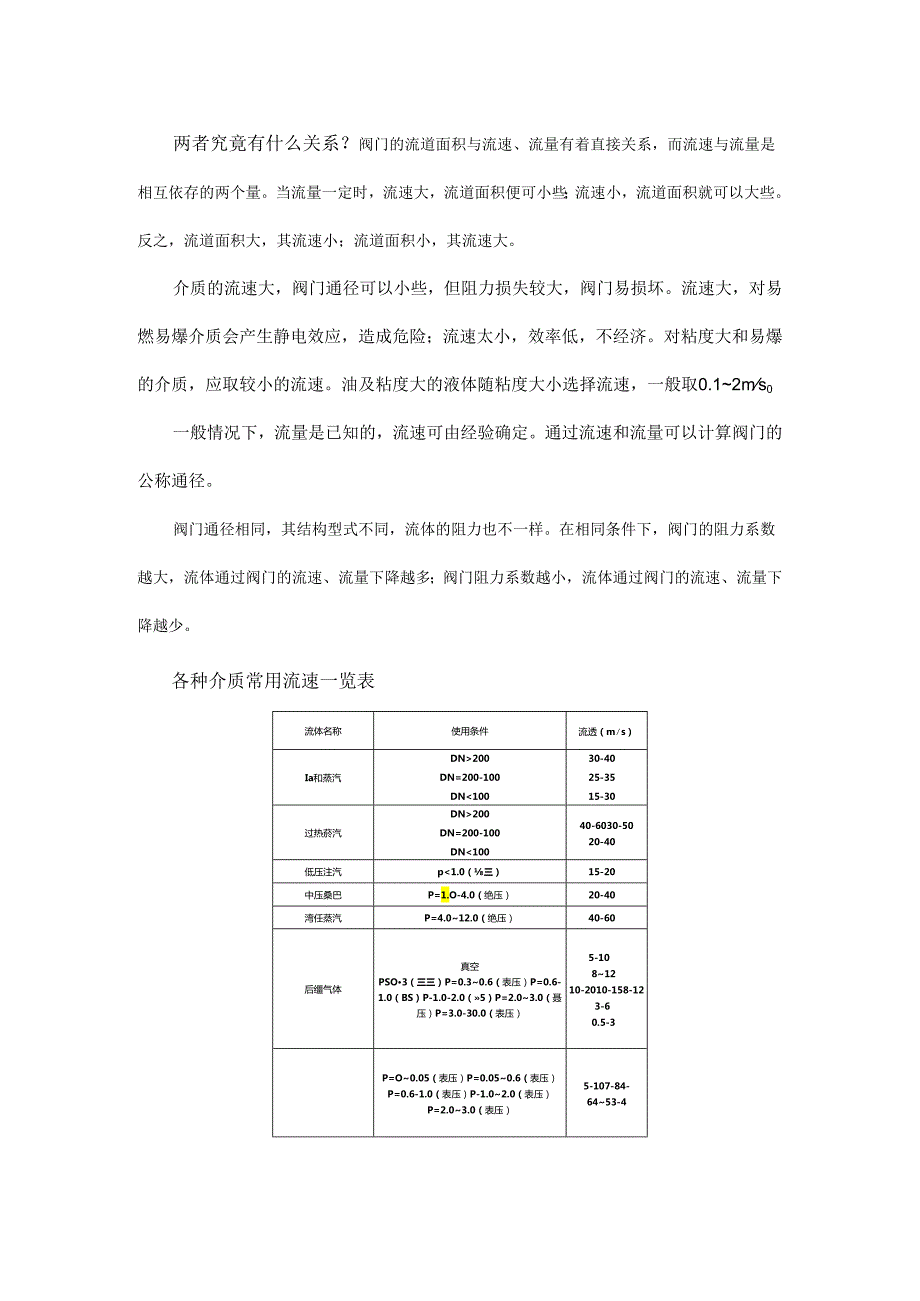 阀门通径和介质流速之间的关系你知道多少？.docx_第1页