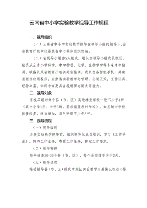 云南省中小学实验教学视导工作规程.docx