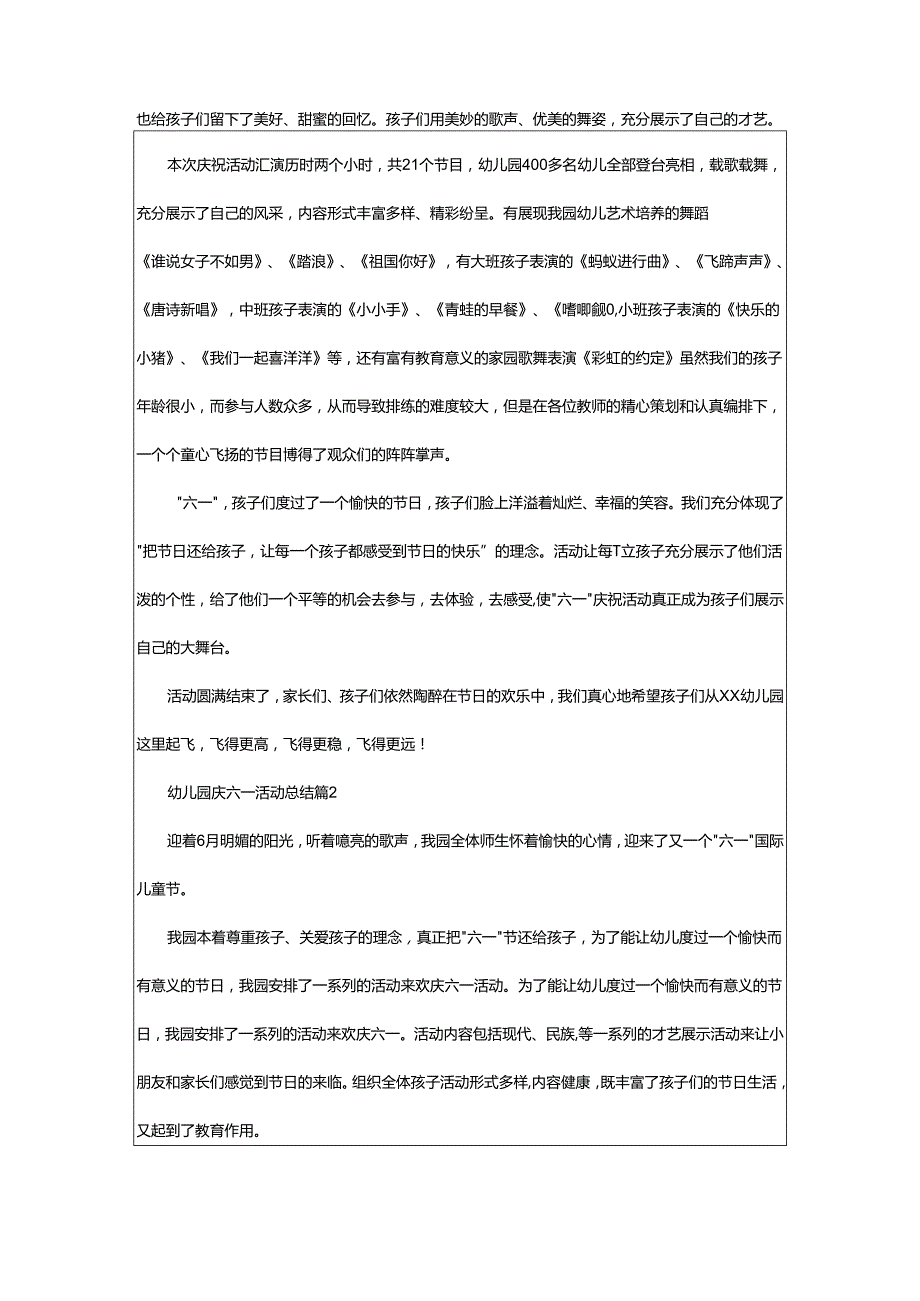 2024年幼儿园庆六一活动总结.docx_第2页