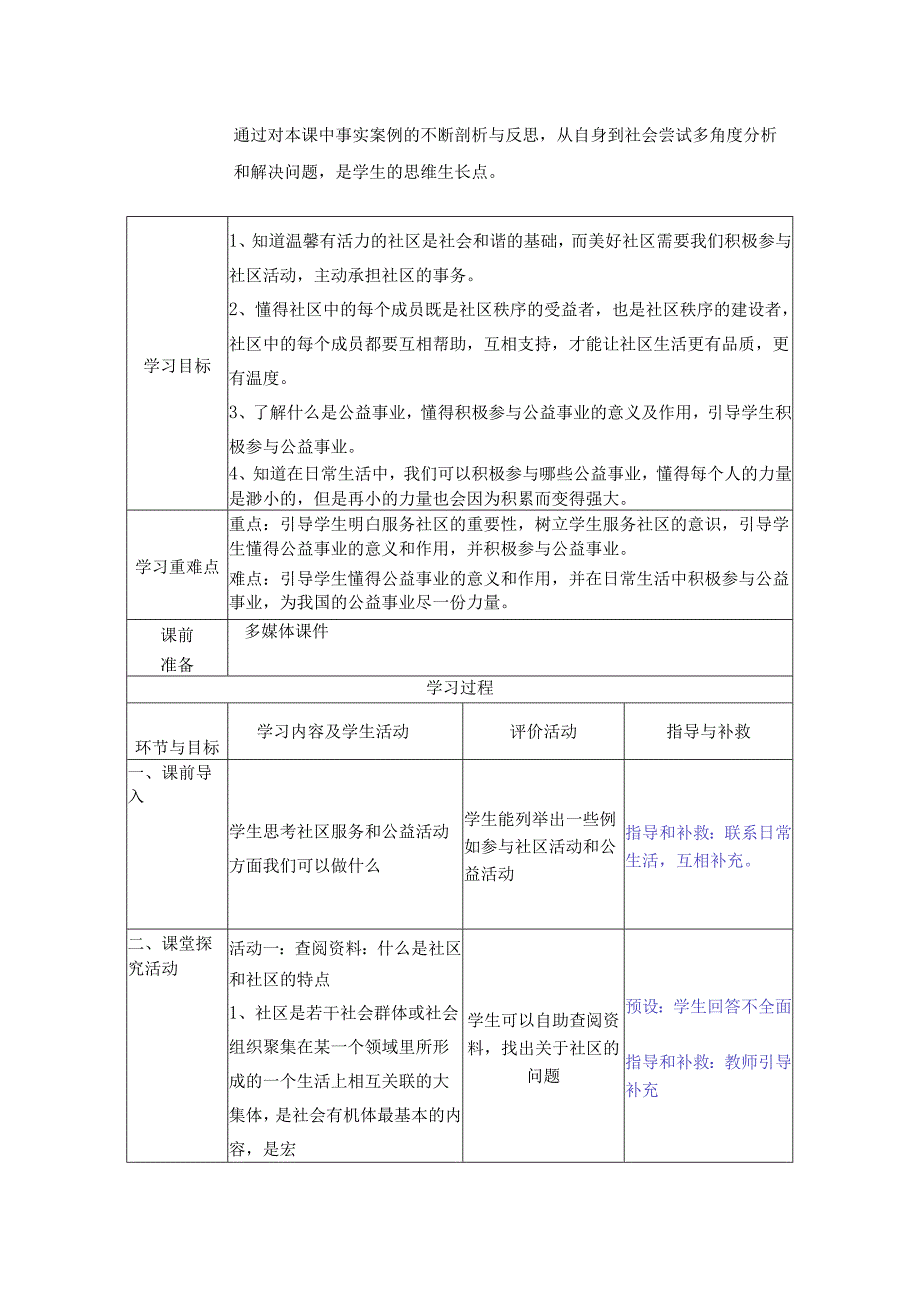 道德与法治五下第二单元第三课《我参与我奉献》第2课时备课设计.docx_第2页