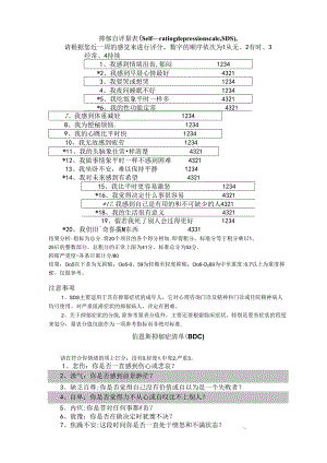 抑郁评分表大全14596.docx