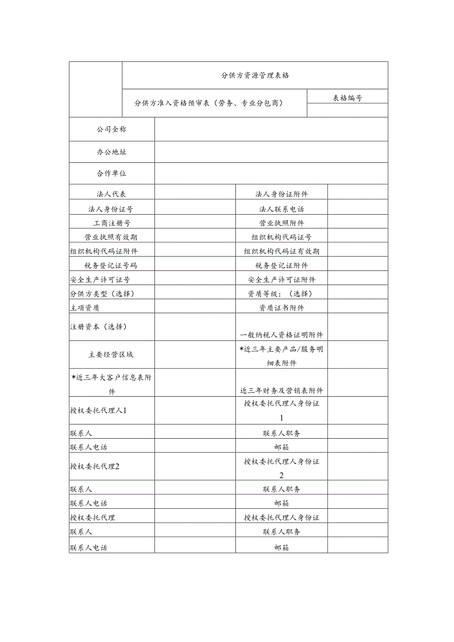 分供方准入资格预审表.docx_第1页