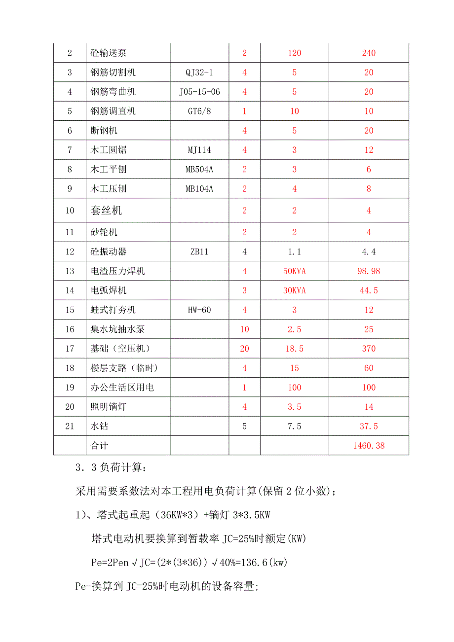 巴南区廉租新建项目施工用电、用水施工临电方案.doc_第3页