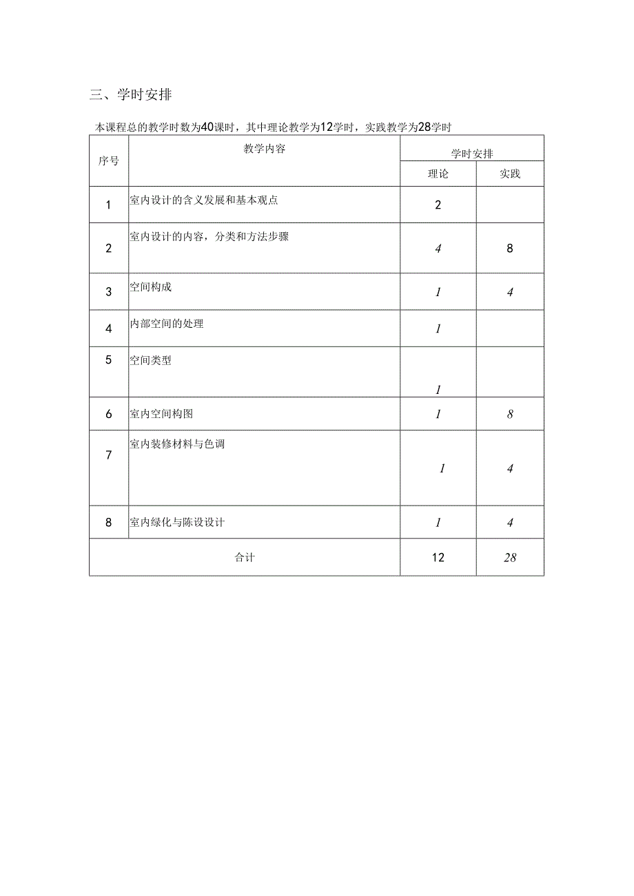 29建筑与室内设计教学大纲.docx_第3页