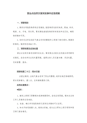 营业网点自然灾害突发事件应急预案.docx