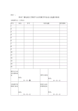 附表一毕业论文选题申报表.docx