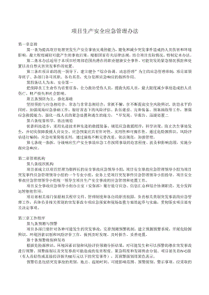 项目生产安全应急管理办法.docx