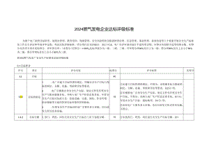 2024燃气发电企业安全生产标准化达标评级标准.docx