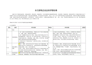 2024水力发电企业安全生产标准化达标评级标准.docx