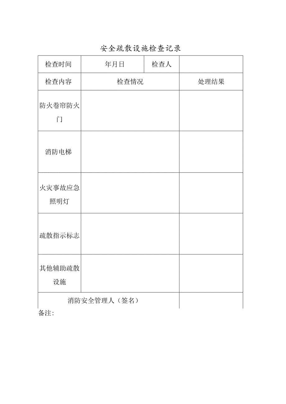 安全疏散设施检查记录（半个月一次）.docx_第3页