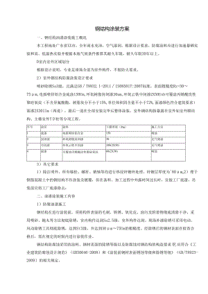 钢结构涂装方案.docx