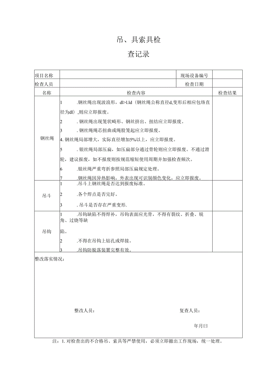 吊、具索具检查记录.docx_第1页