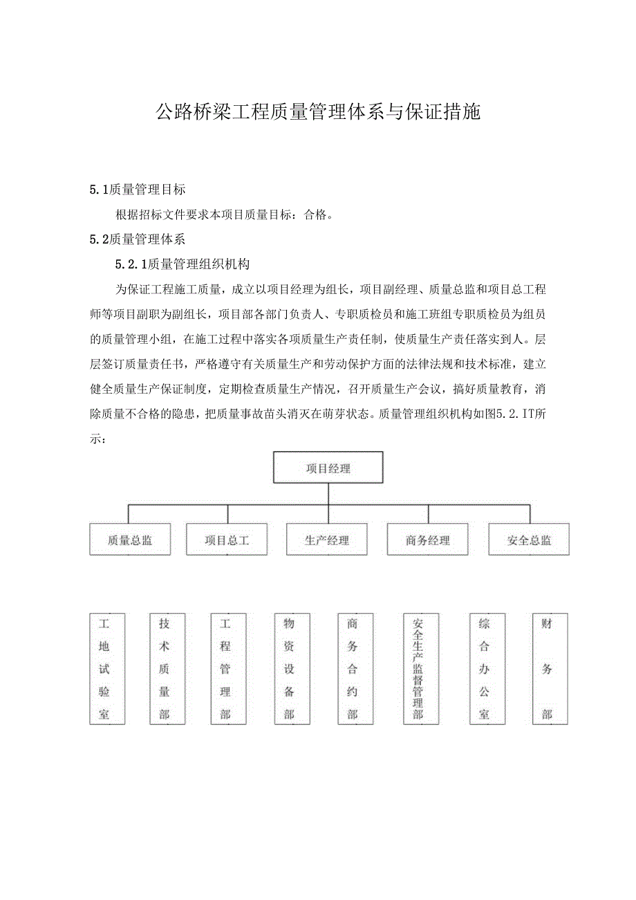 公路桥梁工程质量管理体系与保证措施（技术标施组通用）.docx_第2页