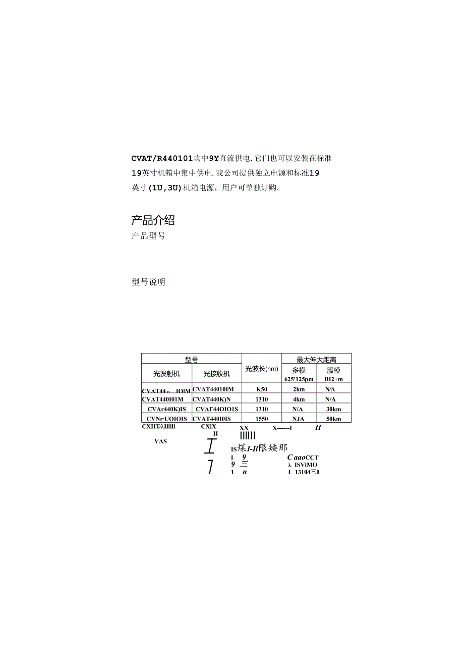 光电线缆有限公司 四路视频四路同向音频CVATR440101光端机产品使用说明.docx_第2页