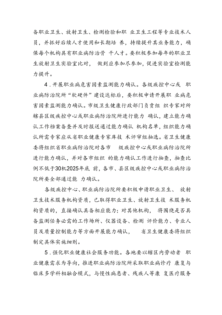 安徽省职业病防治机构提质合规行动（2024—2025年）实施方案.docx_第3页