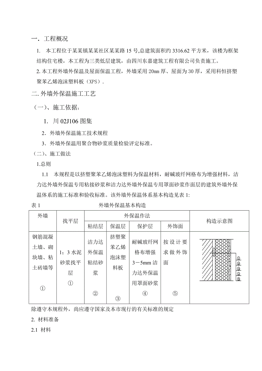 框架结构住宅楼XPS外墙外保温施工工艺（附详图） .doc_第3页