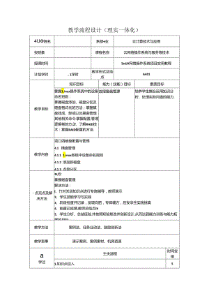 网络操作系统（Linux）（项目式微课版）-教案 教学流程设计13 磁盘管理.docx