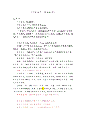 新能源有限责任公司宣传片文案.docx