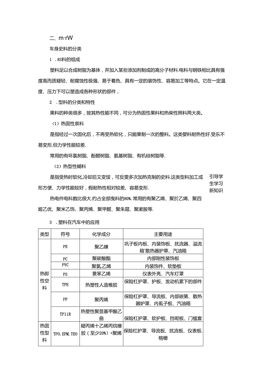 项目十 任务一 车身塑料分类.docx_第2页