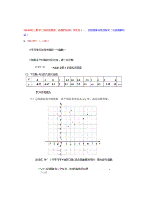 5.函数的应用：202405各区二模试题分类整理（学生版）.docx