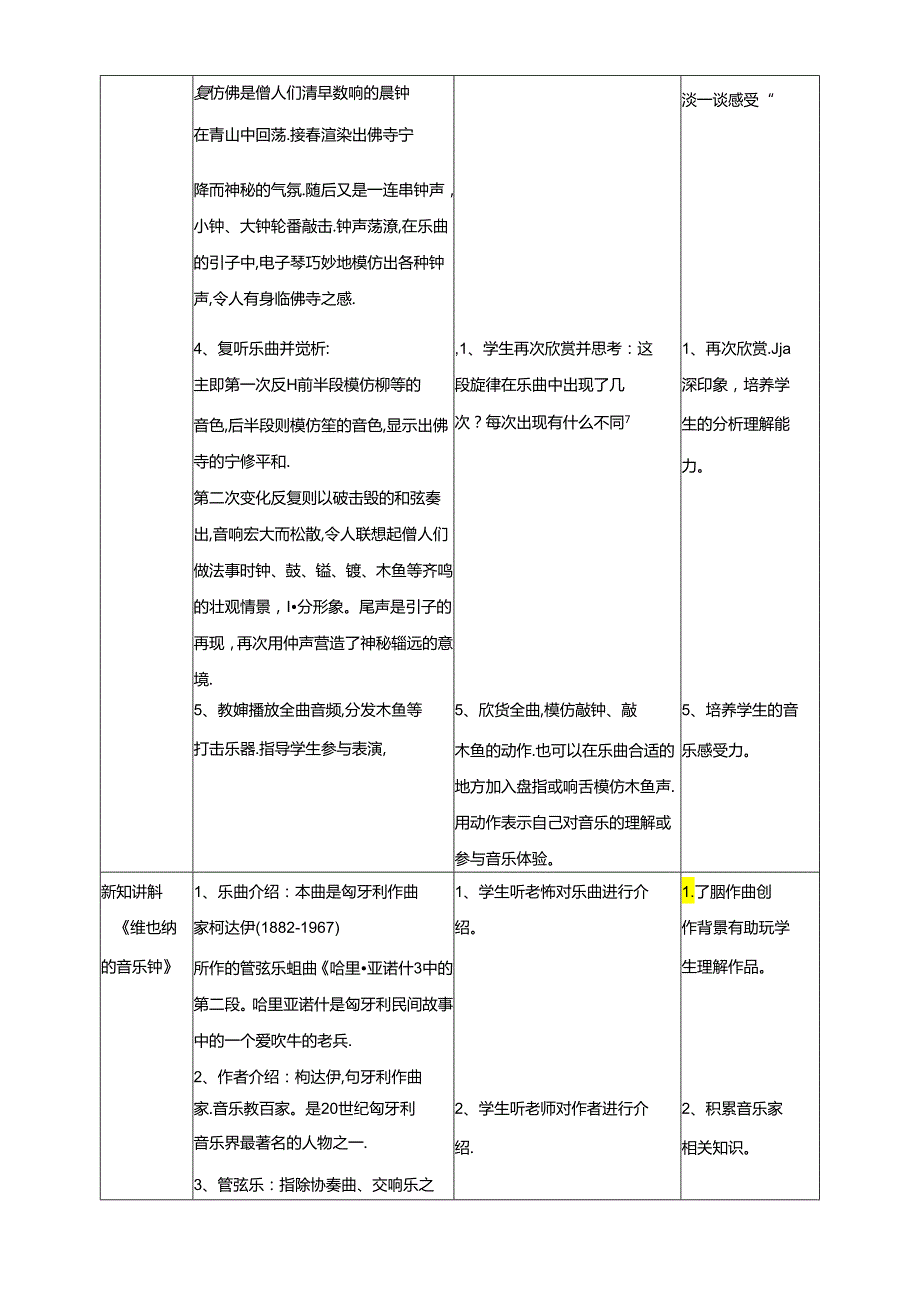 人音版小学音乐三年级上册第7单元第2课时《维也纳的音乐钟》《灵隐钟声》.docx_第2页