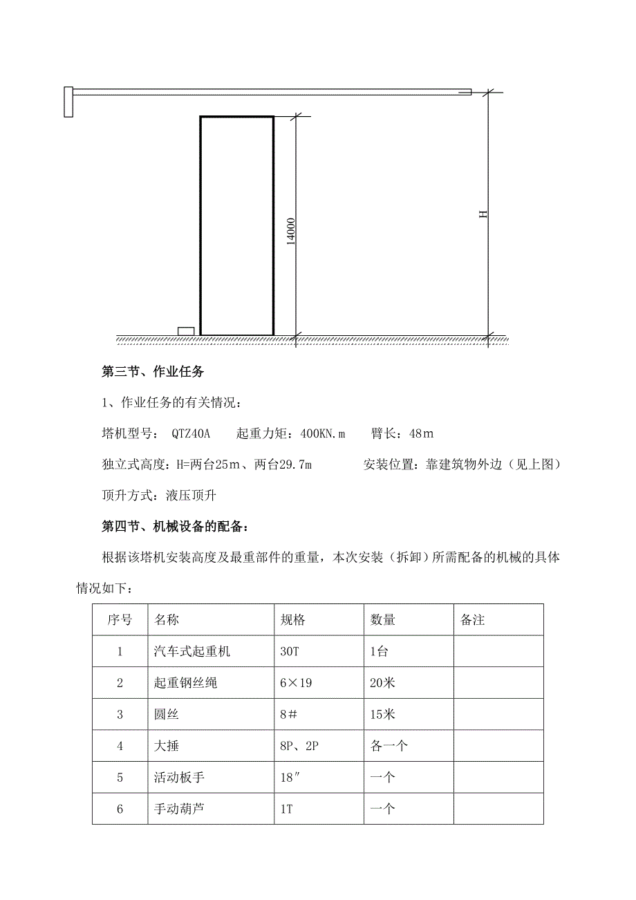 别墅塔吊工程施工方案#框架结构#安装与拆除.doc_第3页