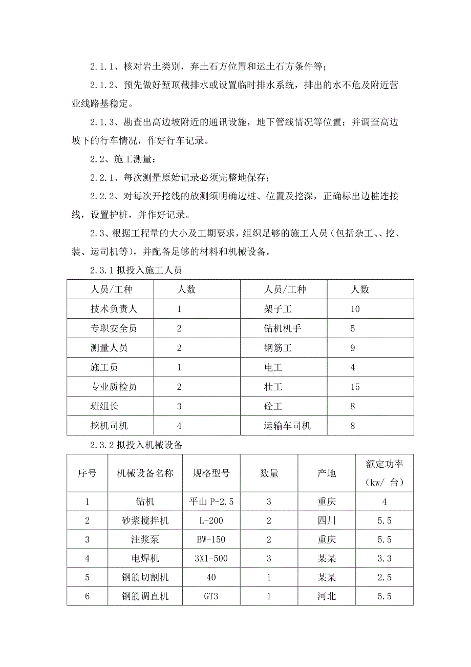 公路高边坡支护专项施工方案#福建#台阶式放坡#预应力锚杆框架#边坡排泄水系统.doc_第2页