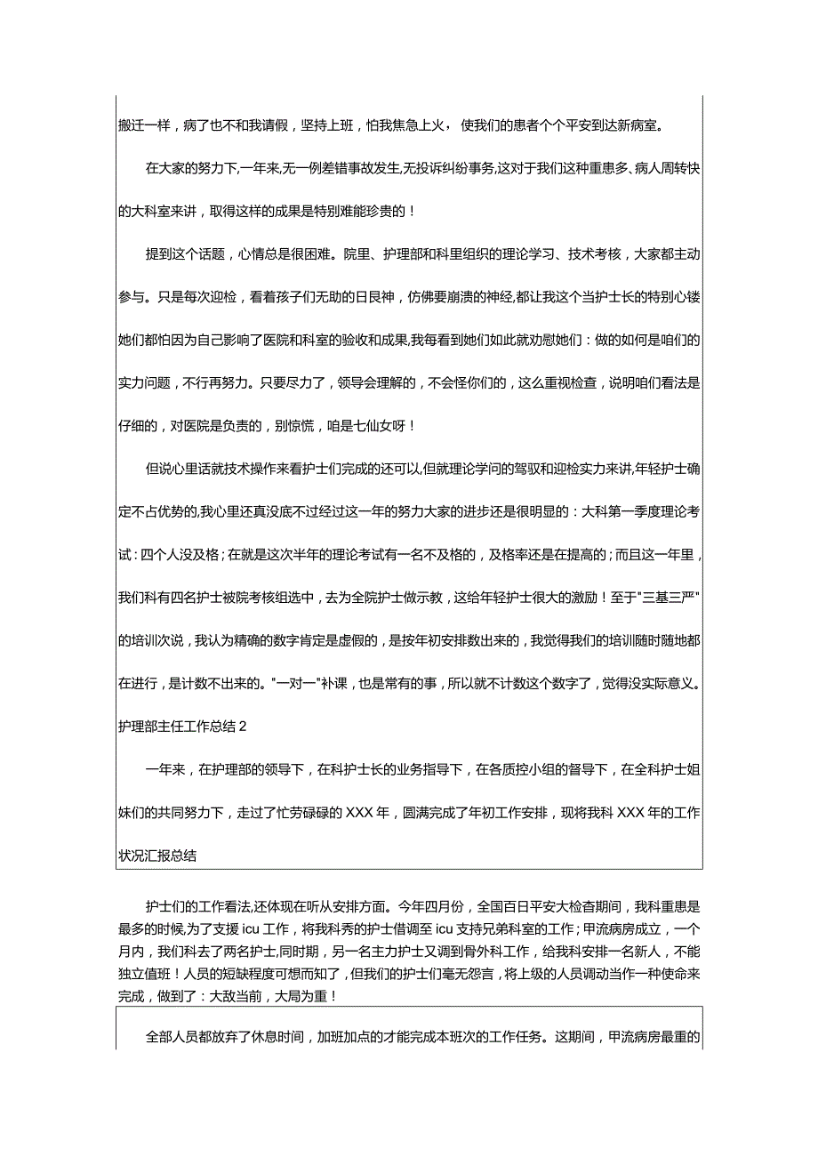 2024年护理部主任工作总结精选篇.docx_第2页