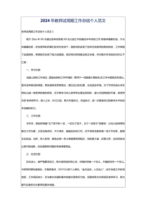 2024年教师试用期工作总结个人范文.docx