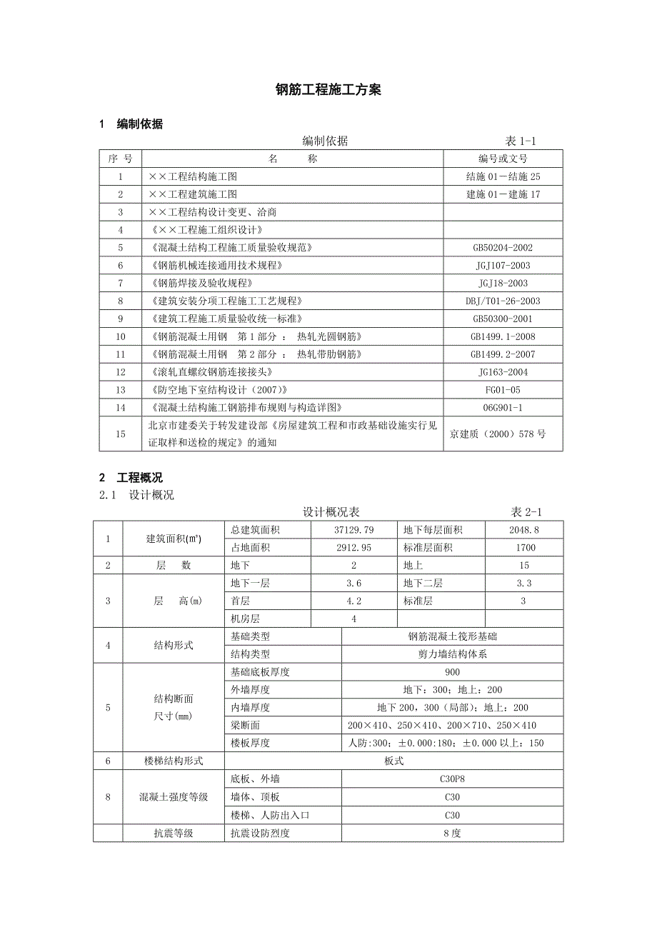 办公楼钢筋工程施工方案1.doc_第1页